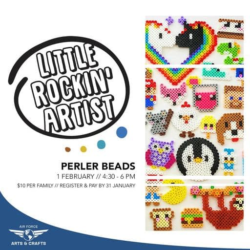 LITTLE ROCKIN’ ARTISTS: PERLER BEADS