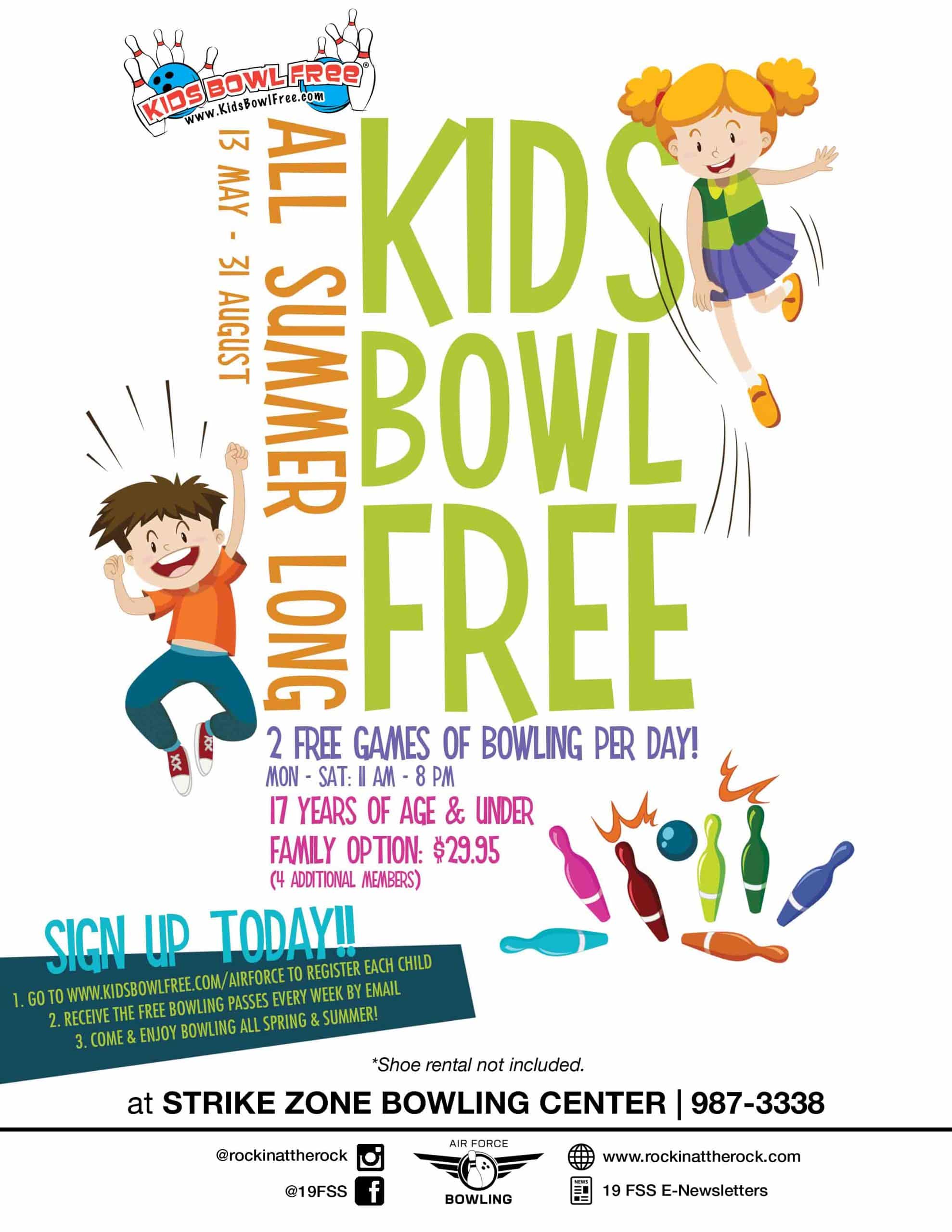 Kids Bowl Free | Little Rock Air Force Base